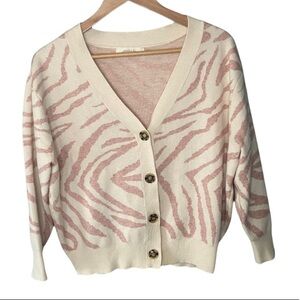 A’Beautiful Soul Pink Zebra Cardigan